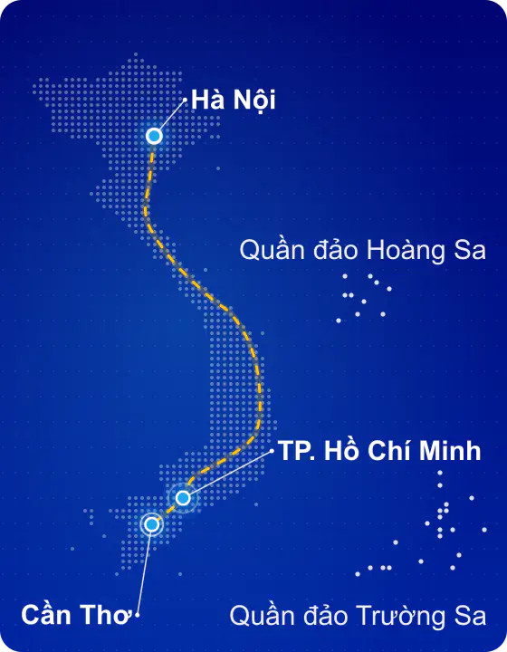 Hệ thống VPS Việt Nam của Muavpsgiare tại datacenter Tier 3 ở Hà Nội, TP. Hồ Chí Minh và Cần Thơ